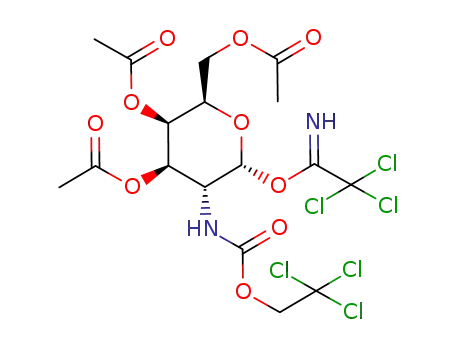 1-trichloroacetamido-2-deoxy-2-[[(2,2,2-trichloroethoxy)carbonyl]amino]-α-D-galactopyranose 3,4,6-triacetate