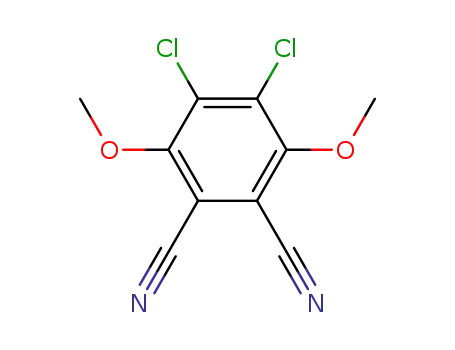 Molecular Structure of 4640-42-0 (2,3-dicyano-5,6-dichloro-1,4-dimethoxybenzene)