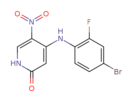4-(2-Fluoro-4-bromophenylamino)-5-nitropyridin-2(1H)-one