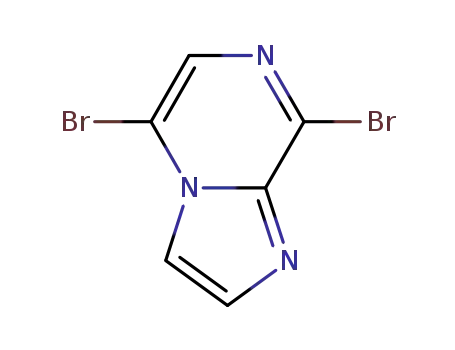 Molecular Structure of 957344-74-0 (5,8-dibromoimidazo[1,2-a]pyrazine)