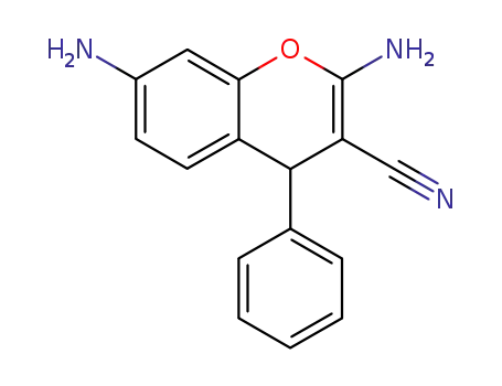 Molecular Structure of 111861-39-3 (2,7-DIAMINO-4-PHENYL-4H-CHROMENE-3-CARBONITRILE)