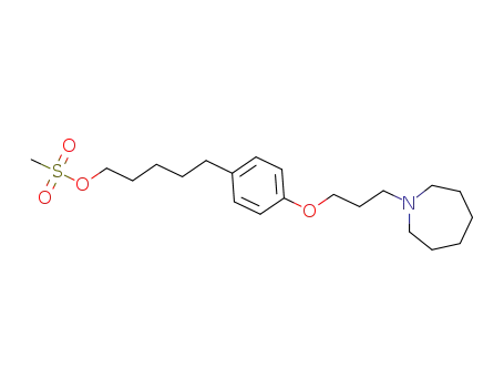 5-(4-[3-(hexahydro-1H-azepin-1-yl)propoxy]phenyl)pentyl methanesulfonate
