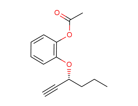 2-((R)-hex-1-yn-3-yloxy)phenyl acetate