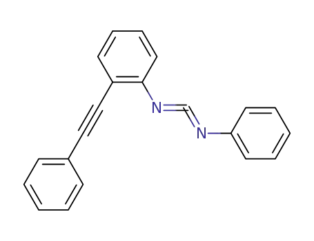 Molecular Structure of 220466-10-4 (Benzenamine, N-(phenylcarbonimidoyl)-2-(phenylethynyl)-)