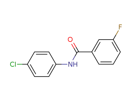 Molecular Structure of 1978-87-6 (N-(4-chlorophenyl)-3-fluorobenzamide)