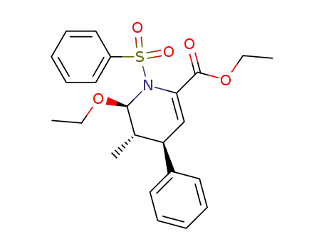 (2R<sup>*</sup>,3S<sup>*</sup>,4S<sup>*</sup>)-2-ethoxy-6-(ethoxycarbonyl)-3-methyl-4-phenyl-1-(phenylsulfonyl)-1,2,3,4-tetrahydropyridine