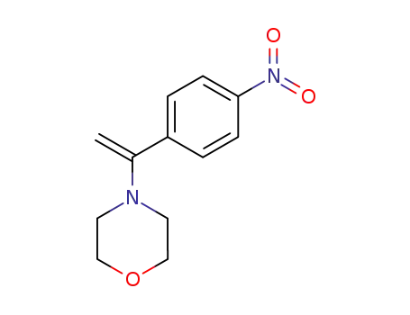 Molecular Structure of 55949-67-2 (Morpholine, 4-[1-(4-nitrophenyl)ethenyl]-)
