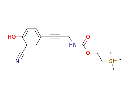 [3-(3-cyano-4-hydroxyphenyl)-prop-2-ynyl]carbamic acid 2-trimethylsilylethyl ester