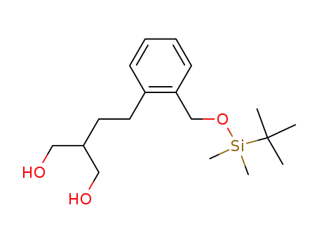 2-(2-((tert-butyldimethylsilyloxy)methyl)phenethyl)propane-1,3-diol