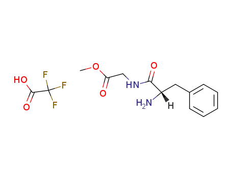 Molecular Structure of 105224-79-1 (Glycine, N-L-phenylalanyl-, methyl ester, mono(trifluoroacetate))