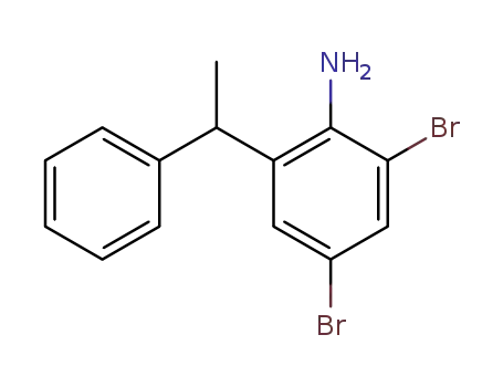 2,4-dibromo-6-(1-phenylethyl)aniline