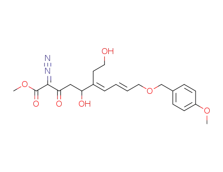 (6E,8E)-2-Diazo-5-hydroxy-6-(2-hydroxy-ethyl)-10-(4-methoxy-benzyloxy)-3-oxo-deca-6,8-dienoic acid methyl ester