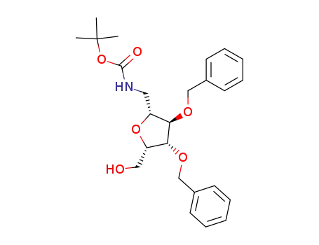 N-Boc-6-amino-2,5-anhydro-3,4-di-O-benzyl-6-deoxy-D-glucitol