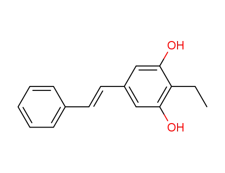 Molecular Structure of 79338-80-0 (3,5-dihydroxy-4-ethylstilbene)