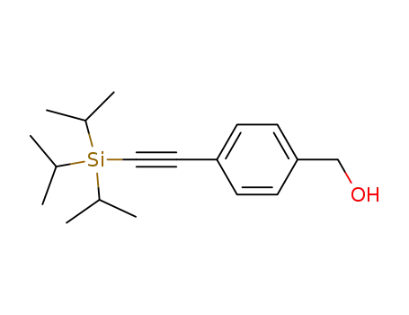 1-(triisopropylsilyl)-2-[4-(hydroxymethyl)phenyl]ethyne