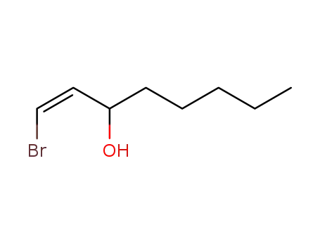 Molecular Structure of 87937-09-5 (1-Octen-3-ol, 1-bromo-, (1Z)-)