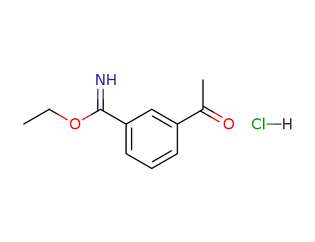 Benzenecarboximidic acid, 3-acetyl-, ethyl ester, hydrochloride
