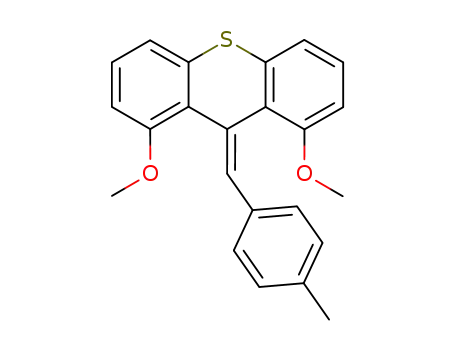 1,8-dimethoxy-9-(4-methyl-benzylidene)-9<i>H</i>-thioxanthene