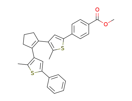 methyl-4-(5-methyl-4-(2-(2-methyl-5-phenylthiophen-3-yl)cyclopent-1-enyl)thiophen-2-yl)benzoate