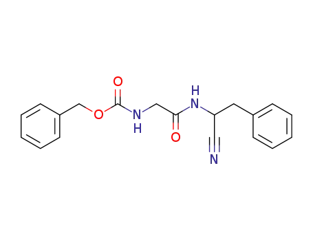 Carbamic acid, [2-[(1-cyano-2-phenylethyl)amino]-2-oxoethyl]-,
phenylmethyl ester