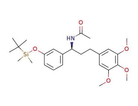 (S)-(-)-N-[1-[3-(tert-butyldimethylsilyloxy)phenyl]-3-(3,4,5-trimethoxyphenyl)propyl]acetamide