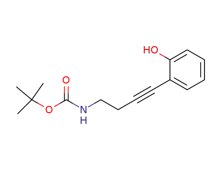[4-(2-hydroxy-phenyl)-but-3-ynyl]-carbamic acid <i>tert</i>-butyl ester