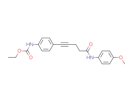 5-(4-N-ethoxycarbonylaminophenyl)-N-(4-methoxyphenyl)pent-4-ynamide