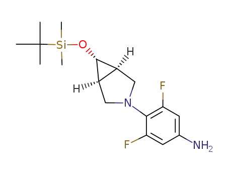 4-[(1S,5R,6S)-6-(tert-Butyl-dimethyl-silanyloxy)-3-aza-bicyclo[3.1.0]hex-3-yl]-3,5-difluoro-phenylamine