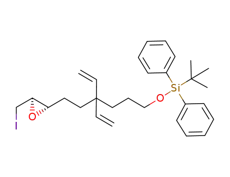 tert-Butyl-{4-[2-((2S,3R)-3-iodomethyl-oxiranyl)-ethyl]-4-vinyl-hex-5-enyloxy}-diphenyl-silane