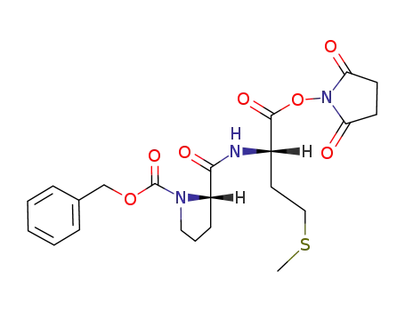 Molecular Structure of 110529-59-4 (2,5-Pyrrolidinedione,
1-[[N-[1-[(phenylmethoxy)carbonyl]-L-prolyl]-L-methionyl]oxy]-)