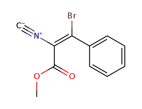 Molecular Structure of 119826-05-0 ((Z)-Methyl 3-bromo-2-isocyano-3-phenylacrylate)