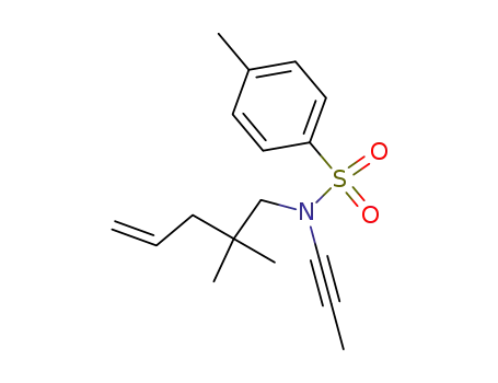 <i>N</i>-(2,2-dimethyl-pent-4-enyl)-4-methyl-<i>N</i>-prop-1-ynyl-benzenesulfonamide