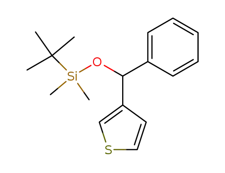 3-<1-(tert-butyldimethylsiloxy)-1-phenylmethyl>thiophene