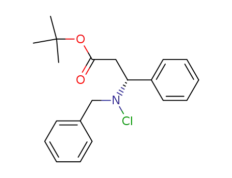 (-)-tert-butyl (R)-3-(N-benzyl-N-chloroamino)-3-phenylpropanoate