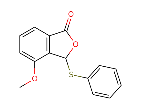 Molecular Structure of 107952-44-3 (4-methoxy-3-phenylthioisobenzofuran-1(3H)-one)
