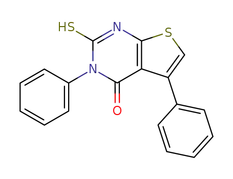 Molecular Structure of 142465-09-6 (3,5-DIPHENYL-2-THIOXO-2,3-DIHYDROTHIENO[2,3-D]PYRIMIDIN-4(1H)-ONE)