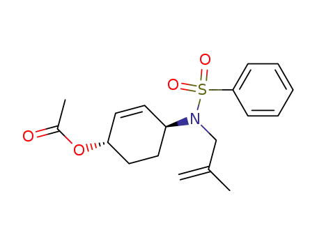 trans-1-acetoxy-4-(N-phenylsulfonyl-N-methallylamino)cyclohex-2-ene