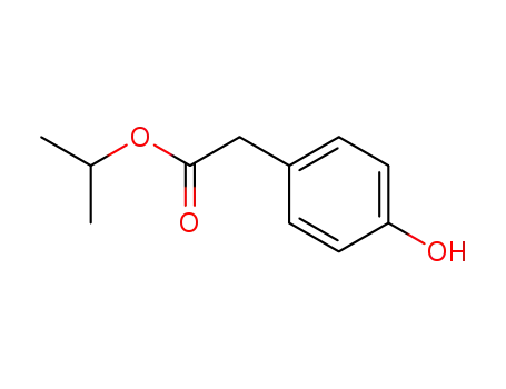 Molecular Structure of 41997-33-5 (Benzeneacetic acid, 4-hydroxy-, 1-Methylethyl ester)