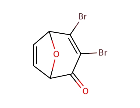 Molecular Structure of 444586-28-1 (8-Oxabicyclo[3.2.1]octa-3,6-dien-2-one, 3,4-dibromo-)
