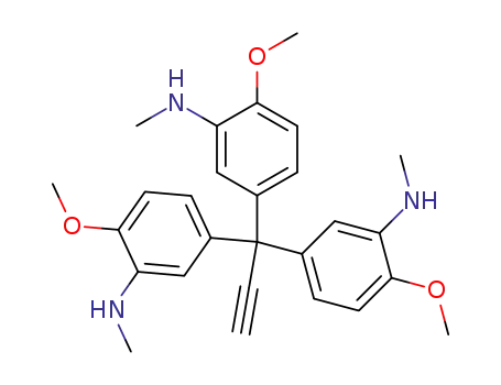 Molecular Structure of 271241-75-9 (3,3,3-tris(3-methylamino-4-methoxyphenyl)propyne)