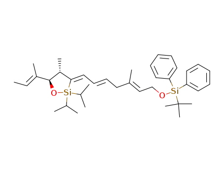 3-[7-(tert-butyl-diphenyl-silanyloxy)-5-methyl-hepta-2,5-dienylidene]-2,2-diisopropyl-4-methyl-5-(1-methyl-propenyl)-[1,2]oxasilolane