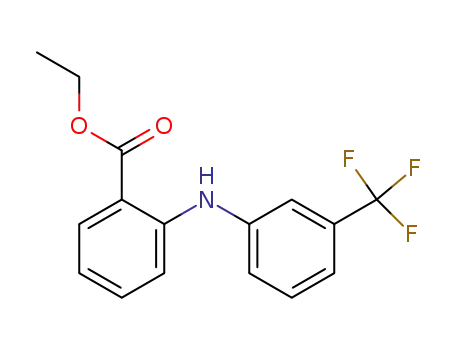 Molecular Structure of 2766-16-7 (Benzoic acid, 2-[[3-(trifluoromethyl)phenyl]amino]-, ethyl ester)
