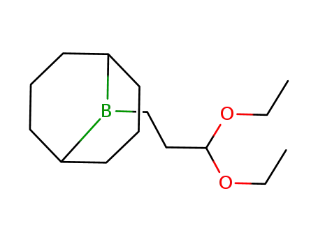 Molecular Structure of 512205-42-4 (9-Borabicyclo[3.3.1]nonane, 9-(3,3-diethoxypropyl)-)