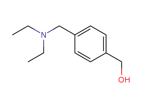 Molecular Structure of 91271-57-7 (Benzenemethanol, 4-[(diethylamino)methyl]-)