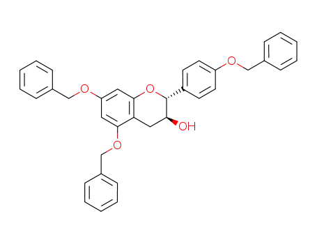 2H-1-Benzopyran-3-ol,
3,4-dihydro-5,7-bis(phenylmethoxy)-2-[4-(phenylmethoxy)phenyl]-,
(2R,3S)-