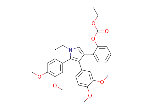2-[1-(3,4-dimethoxyphenyl)-8,9-dimethoxy-5,6-dihydropyrrolo[2,1-a]isoquinolin-2-yl]phenyl ethyl carbonate