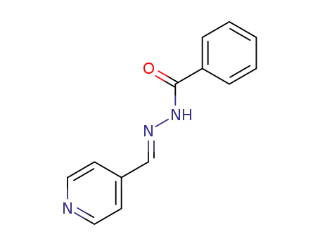 Molecular Structure of 1507-93-3 (Benzoic acid,2-(4-pyridinylmethylene)hydrazide)