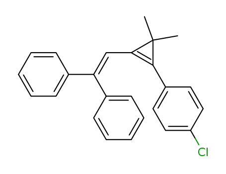Benzene,
1-chloro-4-[2-(2,2-diphenylethenyl)-3,3-dimethyl-1-cyclopropen-1-yl]-