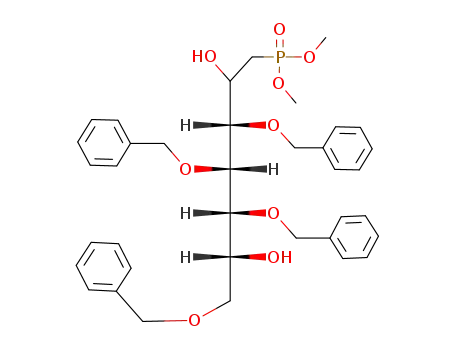 ((3S,4S,5R,6R)-3,4,5,7-Tetrakis-benzyloxy-2,6-dihydroxy-heptyl)-phosphonic acid dimethyl ester