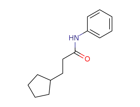Molecular Structure of 4500-28-1 (3-cyclopentyl-N-phenylpropanamide)